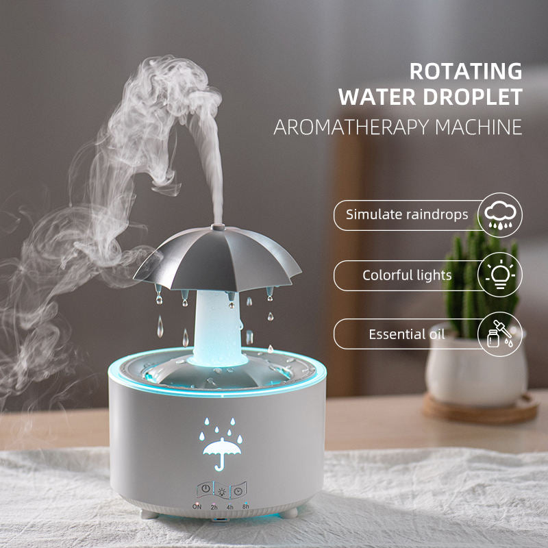 Enakshi® Rotating Umbrella Drop Humidifier Scent Humidifier for Study Office House White|Home & Garden | Home Improvement | Heating, Cooling & Air | Humidifiers