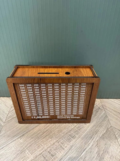 Money saving box, Money/Piggy Bank, Money Box, Coin Box with Carved Design for Kids/Children