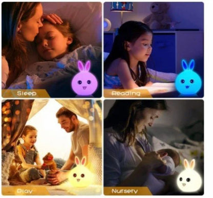 Cute Rabbit Silicone Night Lamp