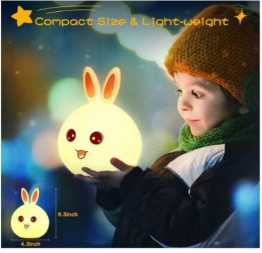 Cute Rabbit Silicone Night Lamp