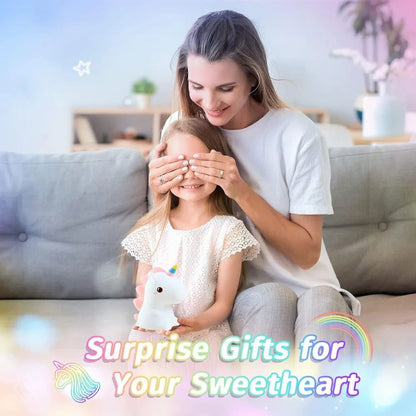 Cute Dimmable Silicone LED Unicorn Lamp (Multicolor)