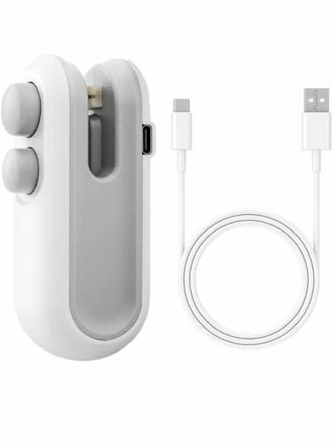 2-in-1 Portable Mini Heat Sealing Machine, USB Rechargeable, Magnetic Sealing And Cutting