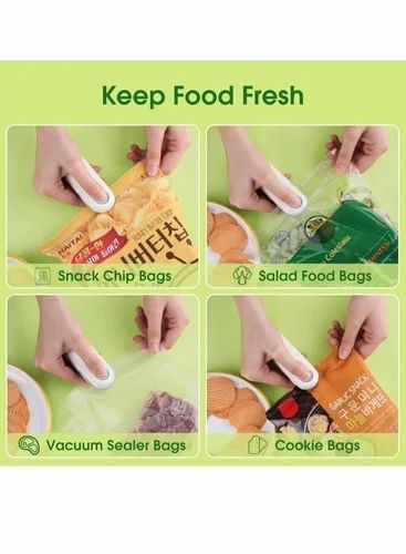 2-in-1 Portable Mini Heat Sealing Machine, USB Rechargeable, Magnetic Sealing And Cutting