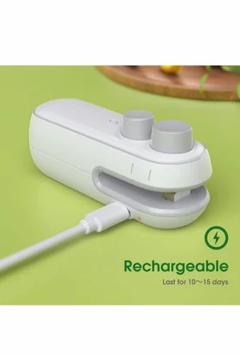 2-in-1 Portable Mini Heat Sealing Machine, USB Rechargeable, Magnetic Sealing And Cutting