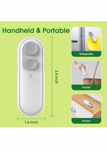 2-in-1 Portable Mini Heat Sealing Machine, USB Rechargeable, Magnetic Sealing And Cutting