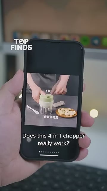 4 in 1 Portable Electric Vegetable Cutter Set